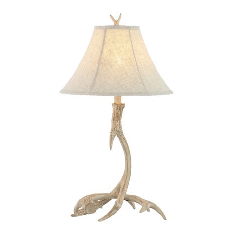 Antler 27.5" Rustic Resin LED Table Lamp