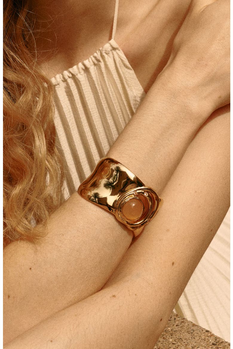 Dawn Light Bangle, Alternate, color, Gold & Orange