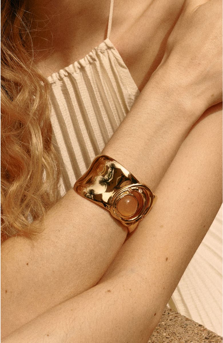 RC RETRO CHIC Dawn Light Bangle, Alternate, color, Gold & Orange