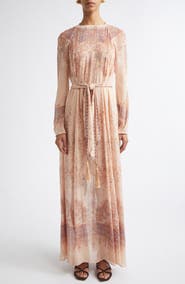 Zimmermann Valiant Print Long Sleeve Maxi Dress