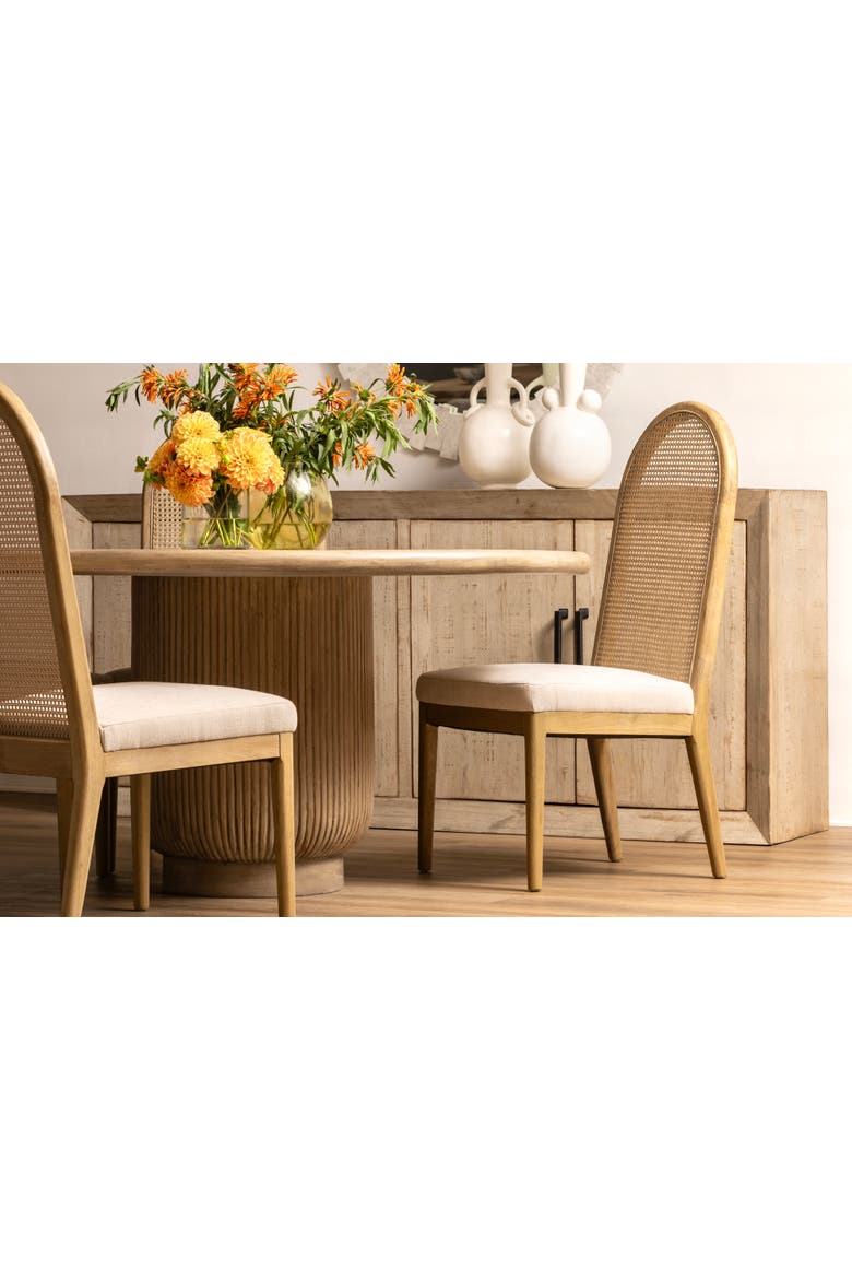 Teagan Cane Dining Chair, Alternate, color, Oatmeal