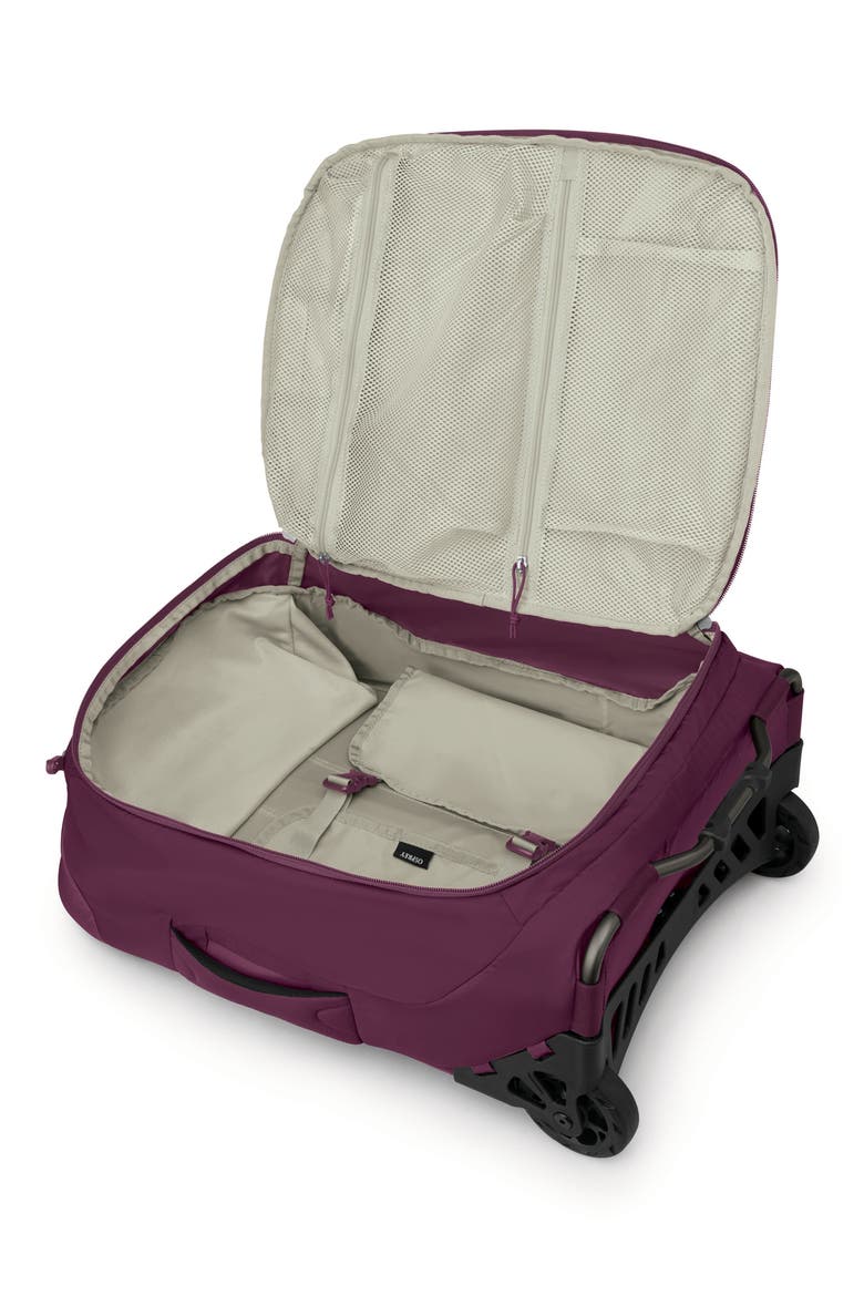 Ozone Two-Wheel 40-Liter Carry-On Suitcase, Alternate, color, MOODY BURGUNDY