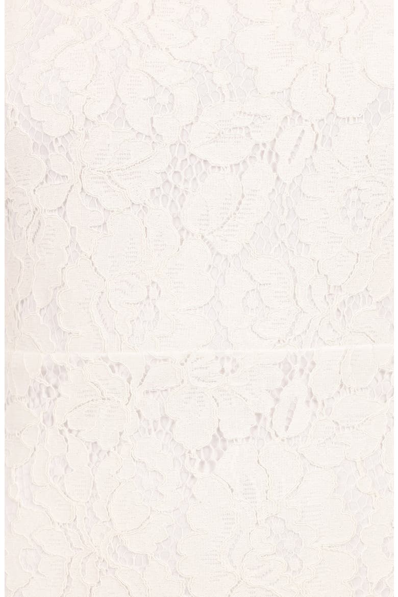 Lindy Lace Cold Shoulder Cocktail Midi Dress, Alternate, color, WHITE
