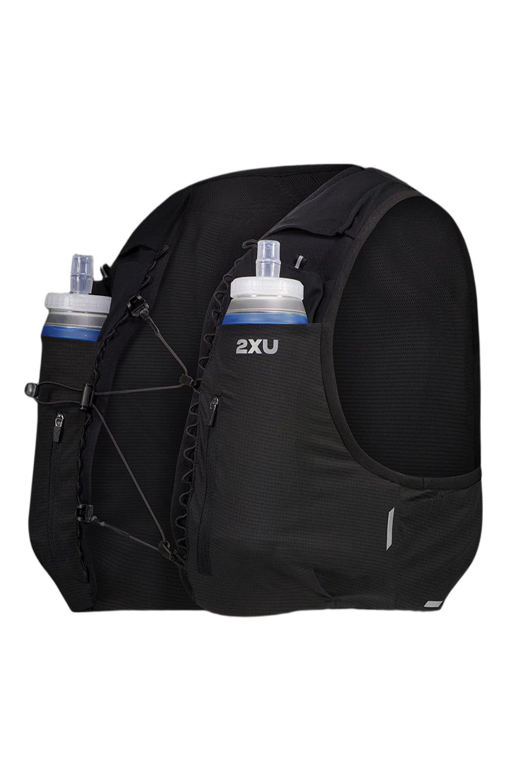 2XU Run Hydration Vest, Alternate, color, Black/Silver Reflective