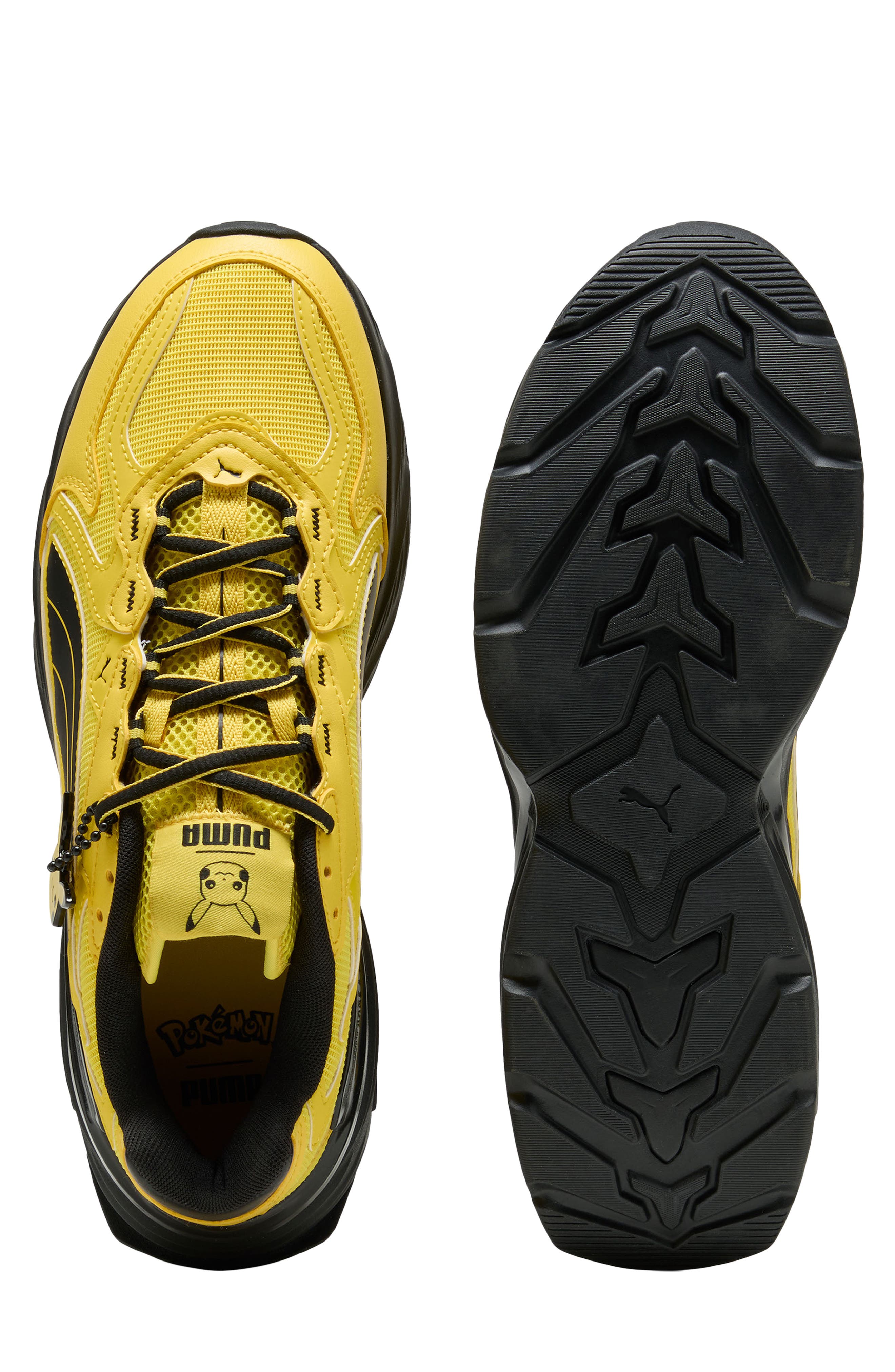 PUMA x POKÉMON Fade NITRO Umbreon Sneaker, Alternate, color, Energizing Yellow/ Puma Black
