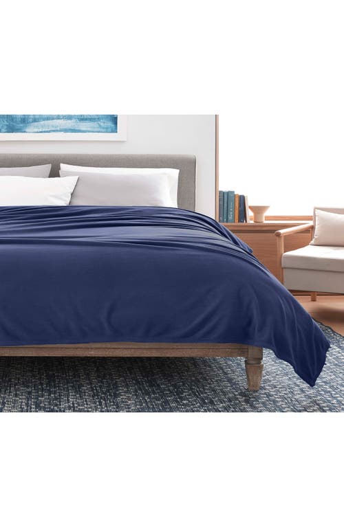 Vellux Microfleece Throw Blanket In Blue