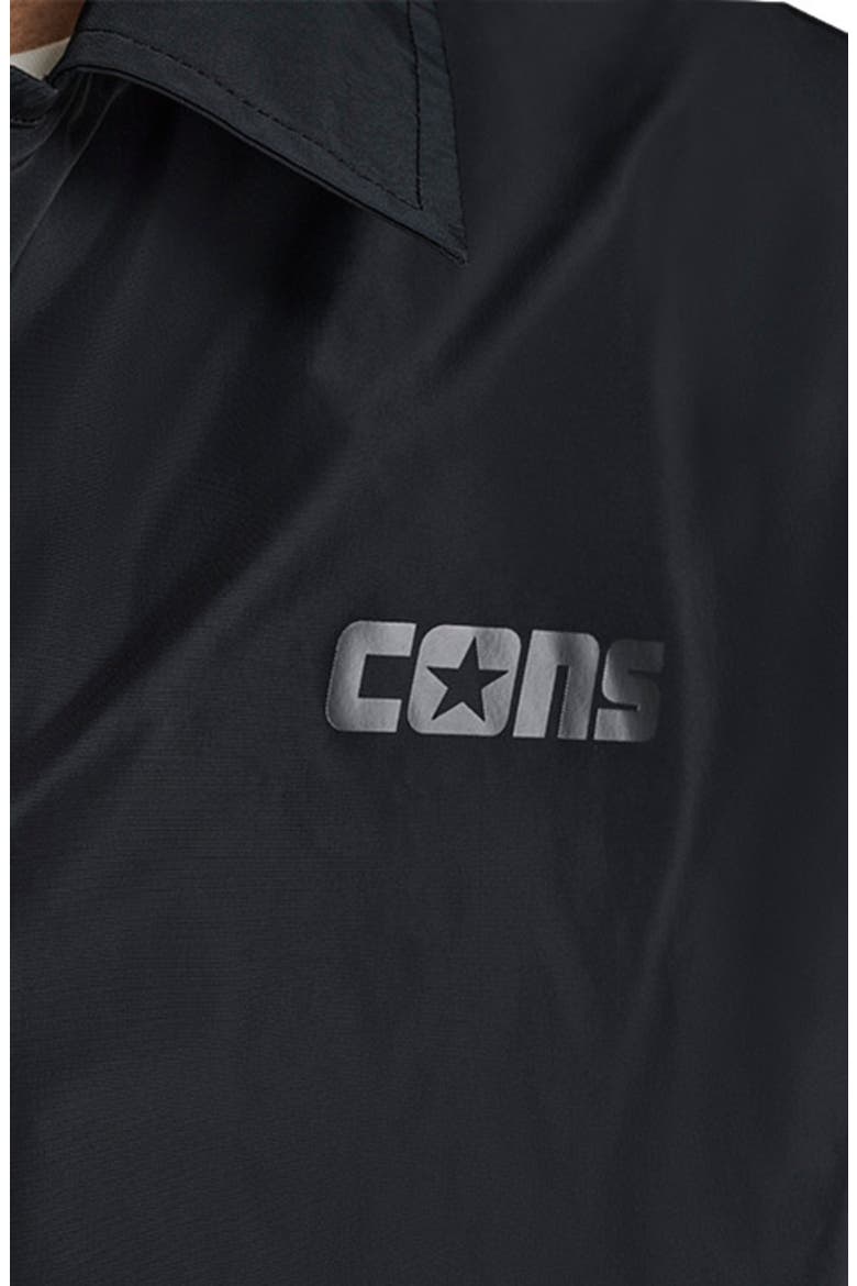 CONS Andover Skate Button Up Jacket, Alternate, color, CONVERSE BLACK