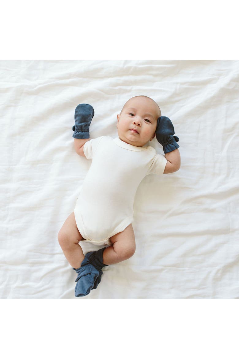 Stay On Baby Mitts, Alternate, color, Midnight