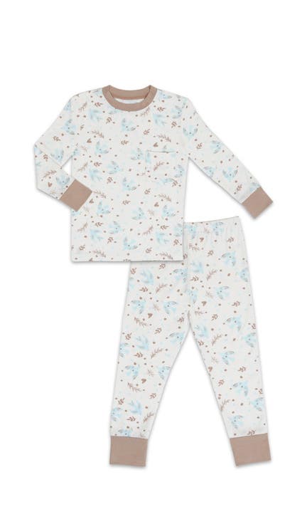 Emerson Fitted Long Sleeve 2-Piece Pajamas