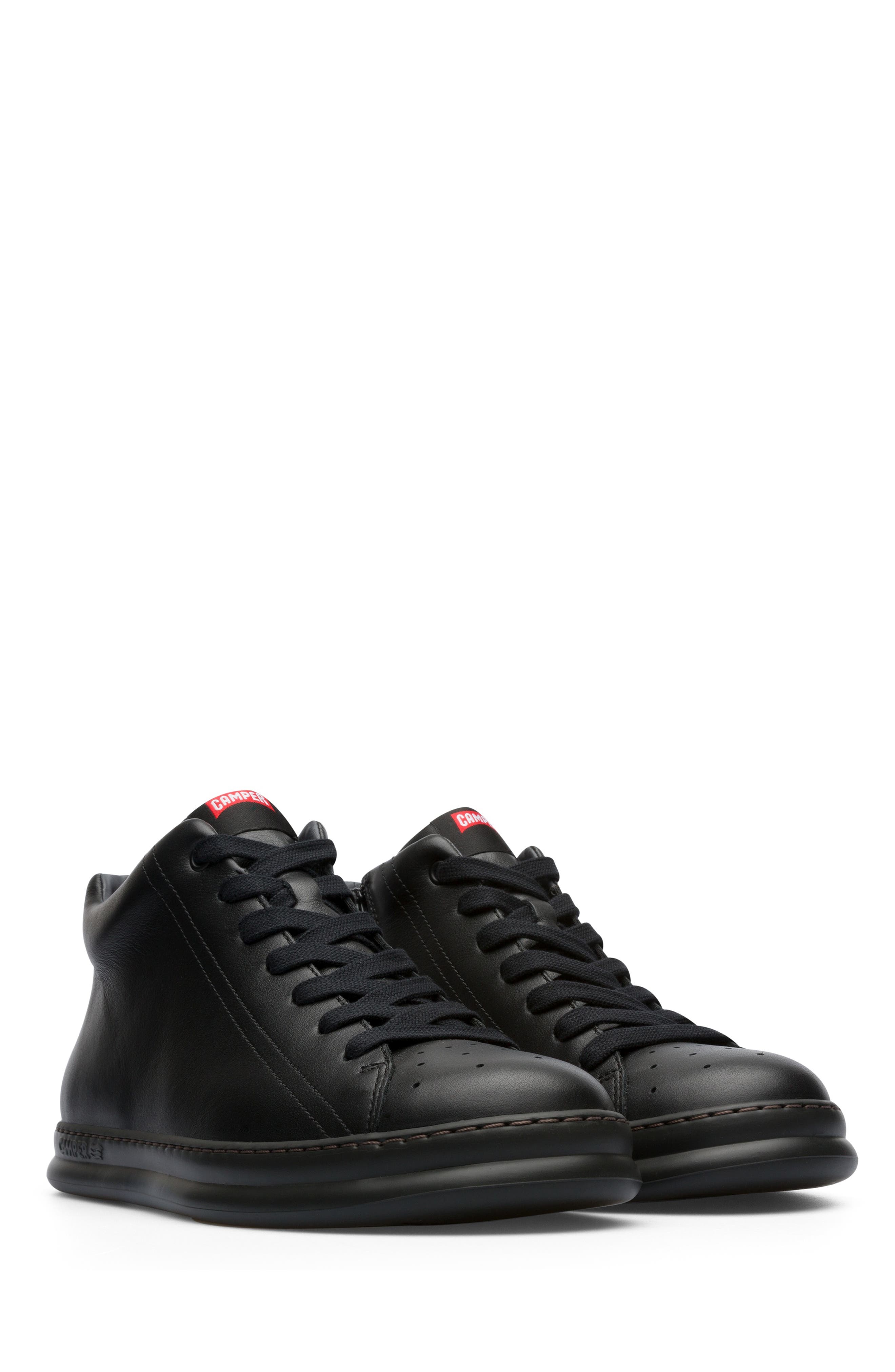 Camper Runner High Top Sneaker, Main, color, Black