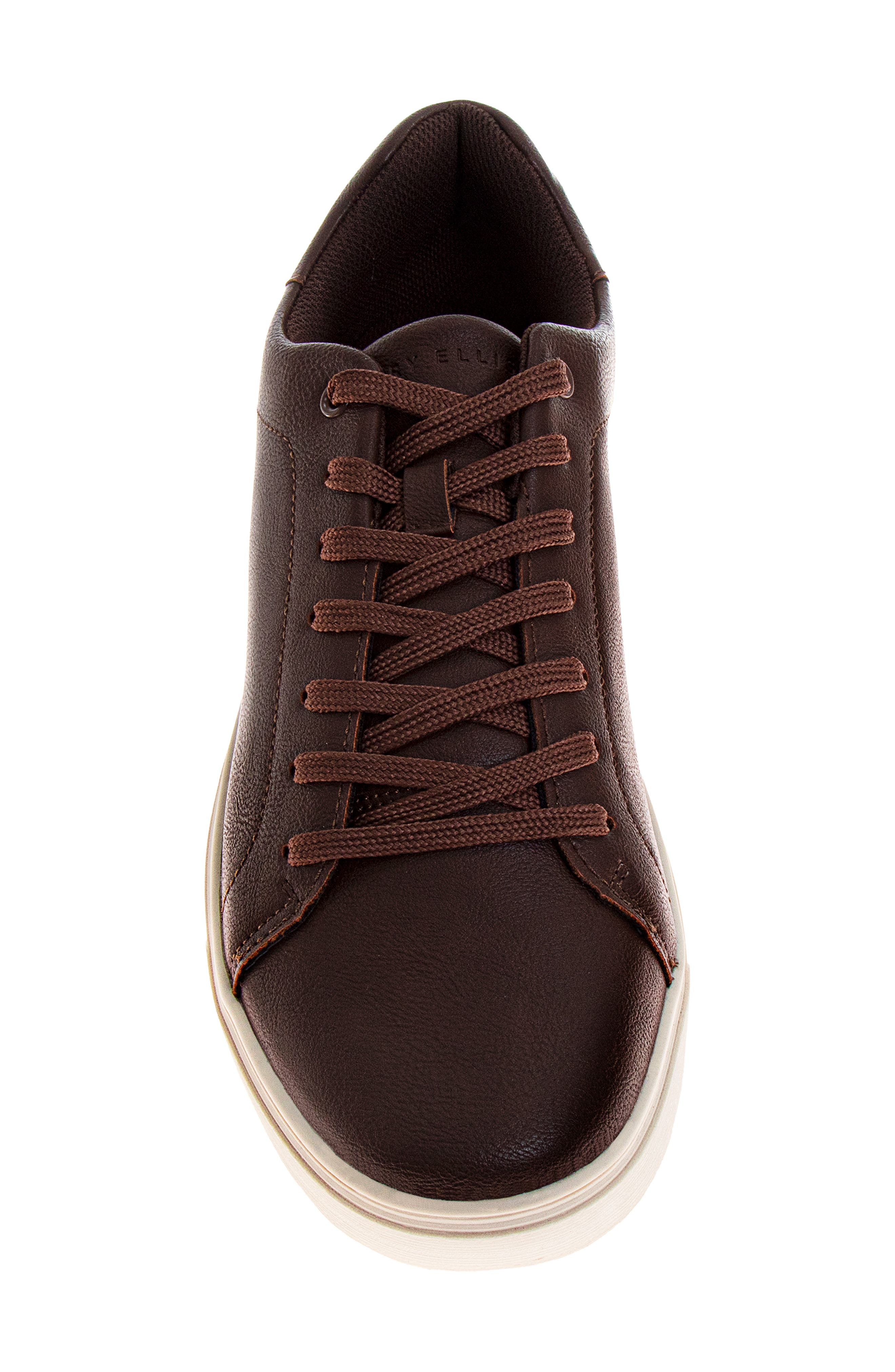 Portfolio Faux Leather Sneaker, Alternate, color, BROWN