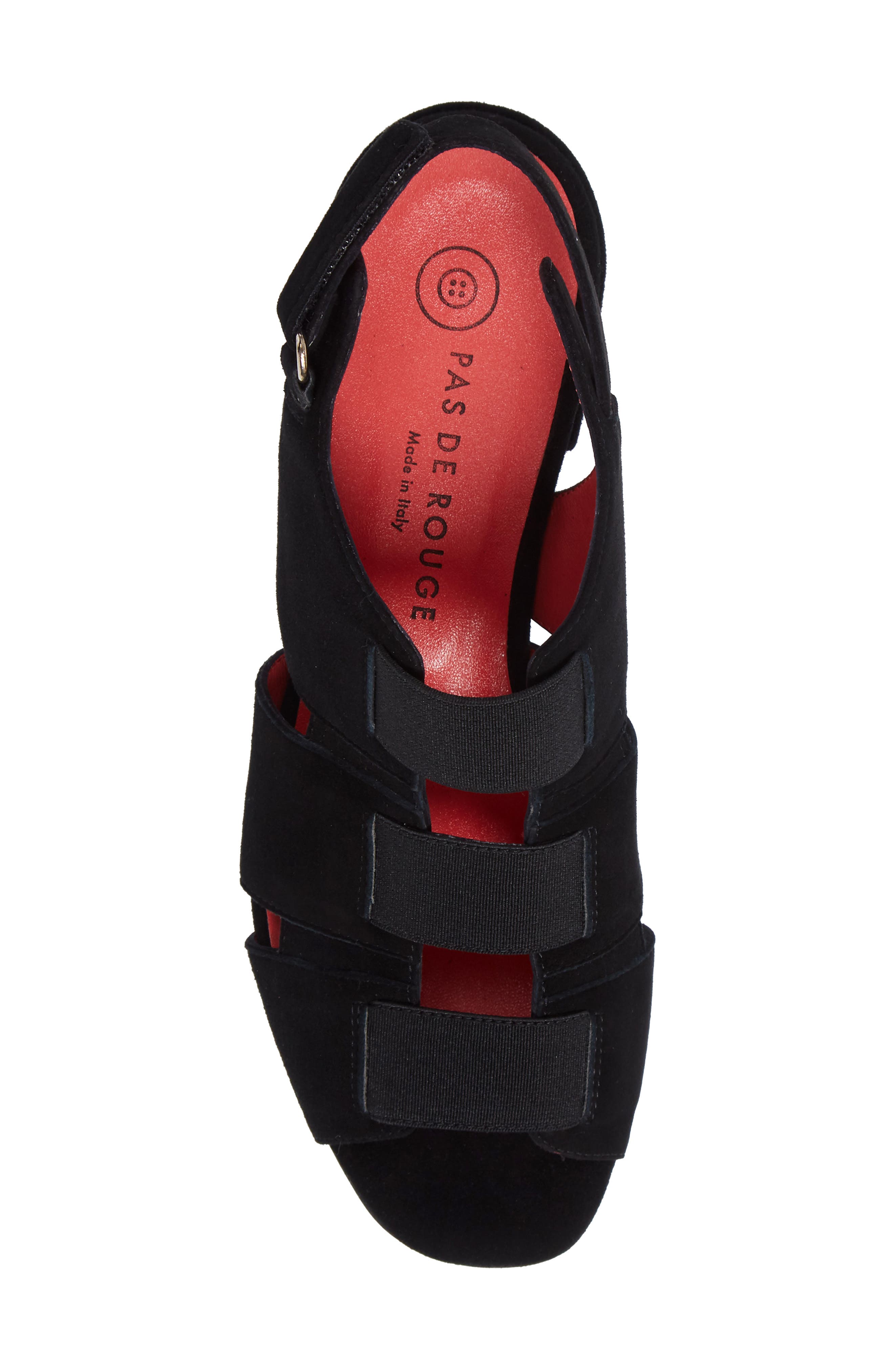 Pas de Rouge Fleur Sandal, Alternate, color, 