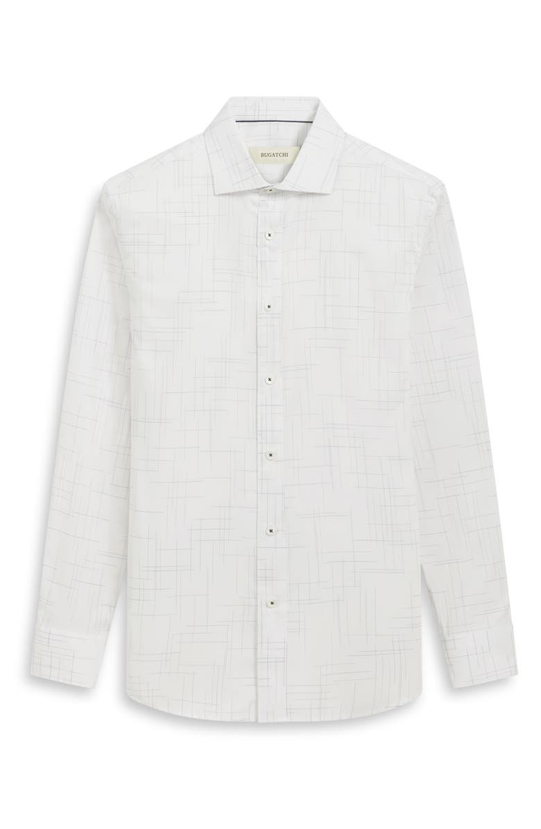 Bugatchi Axel Geo Print Stretch Button-Up Shirt, Alternate, color,