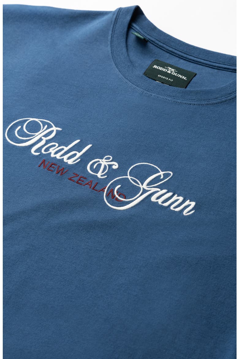 Wendon Valley Embroidered Logo T-Shirt, Alternate, color, DENIM