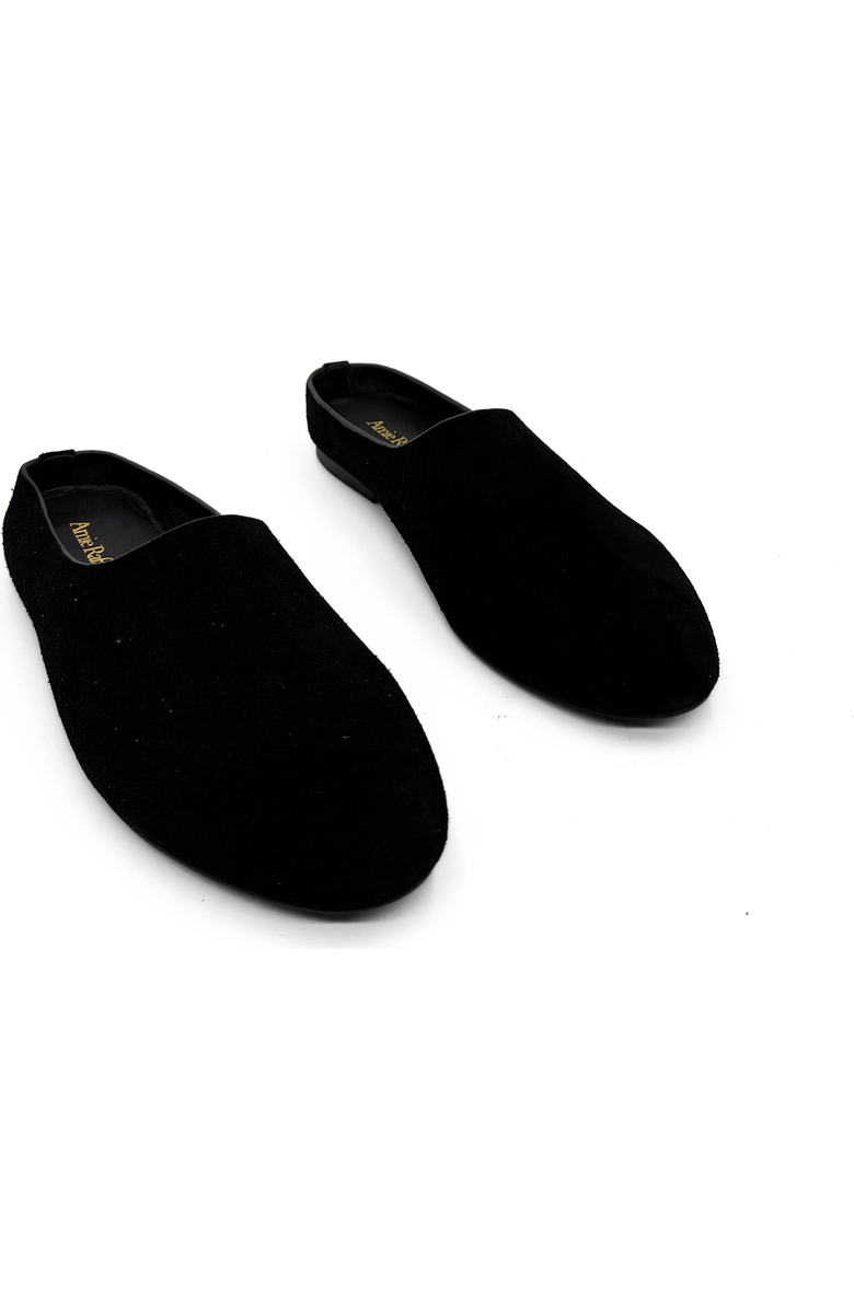 Amie Rafa Blade Suede Mules, Alternate, color, Black