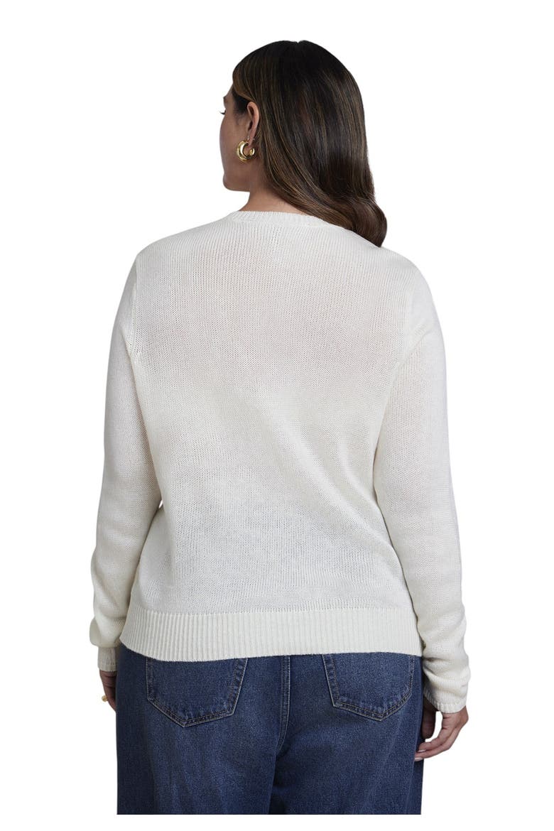 Fitted Illustrative Sweater (plus), Alternate, color, JET STREAM
