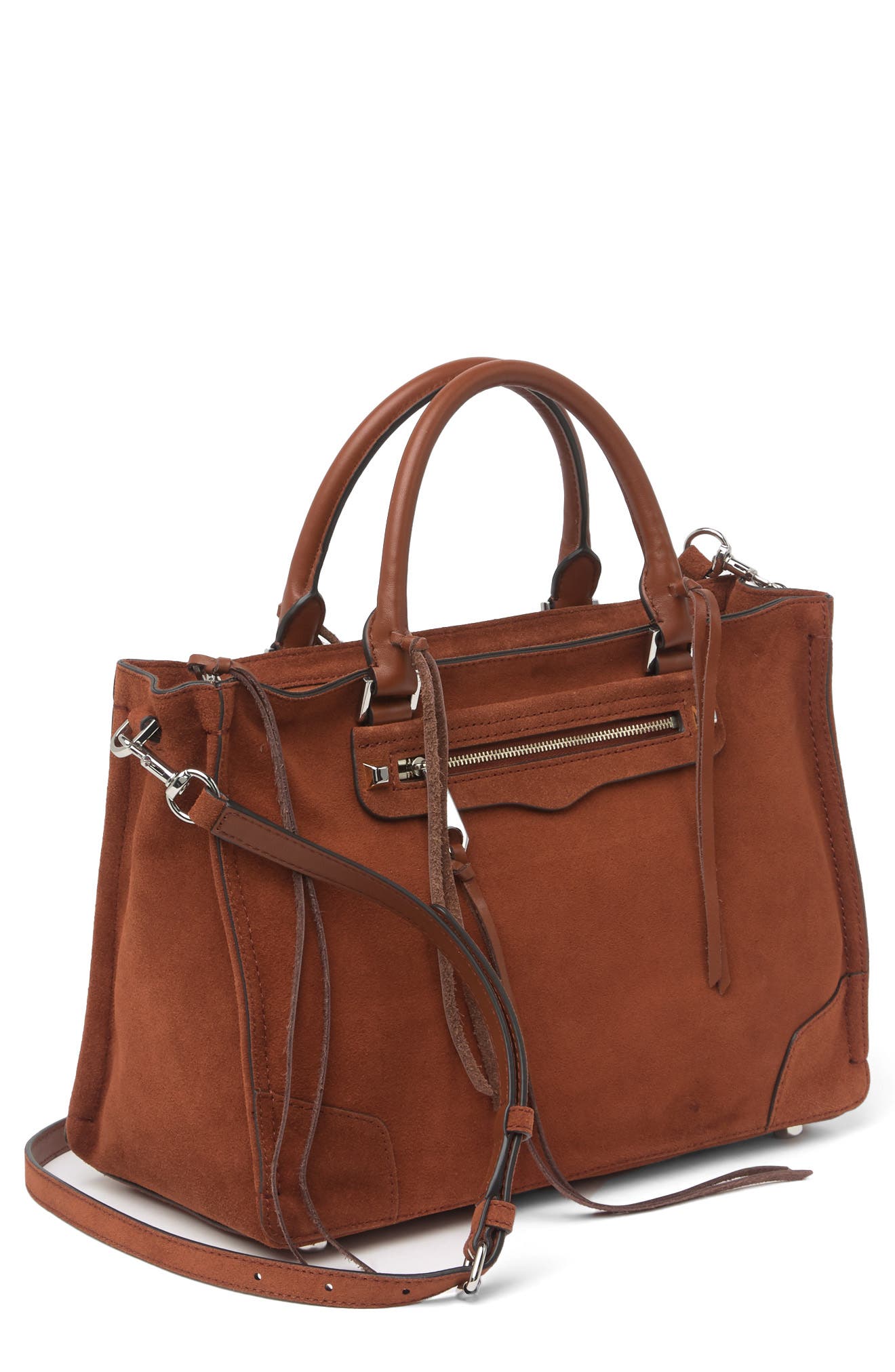 Rebecca Minkoff Regan Leather Satchel Tote, Alternate, color, 