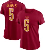Nike Women's Nike Jayden Daniels Burgundy Washington Commanders  Name & Number T-Shirt