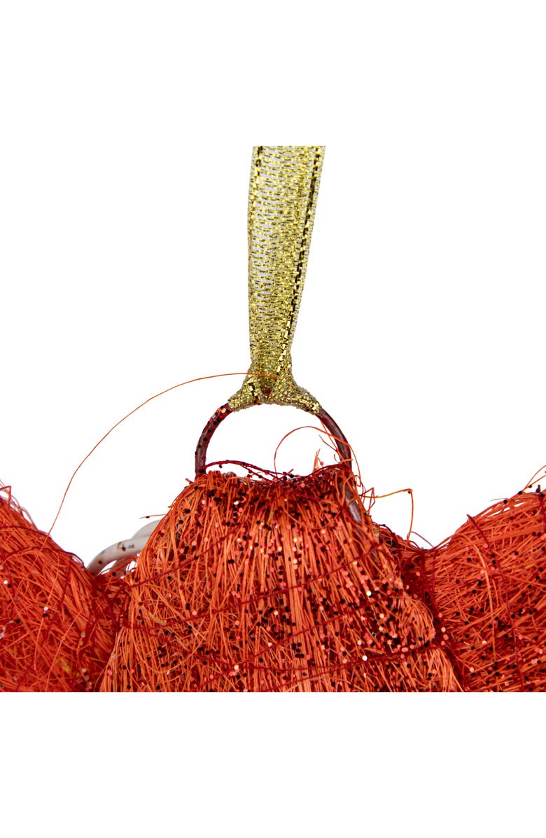 Northlight Lighted Sparkling Sisal Outdoor Christmas Double Bow - 23" - Red - Clear Lights, Alternate, color, 