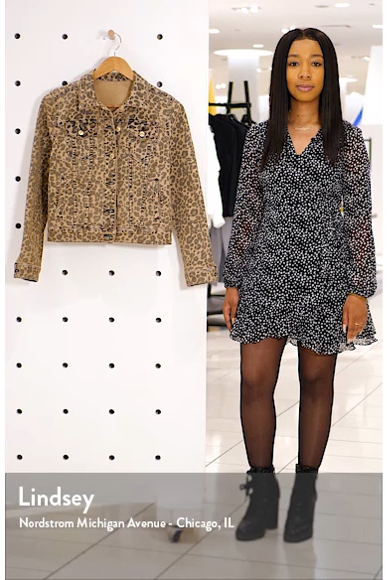 Colbey Leopard Print Denim Jacket video