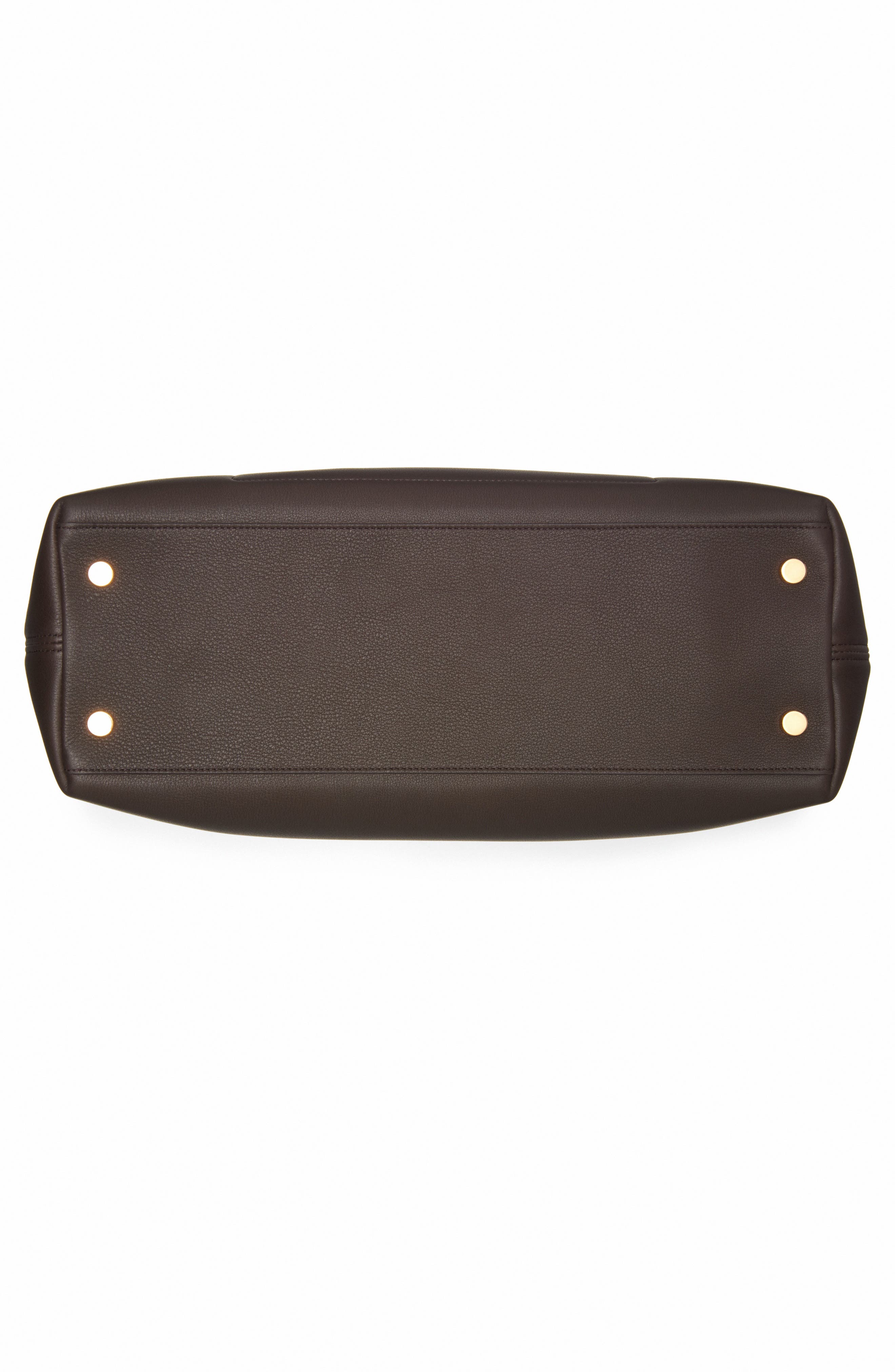 TOM FORD Large Alexander Leather Tote, Alternate, color, 1B051 Chocolate