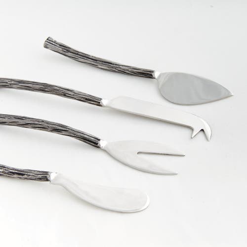 Napa Home & Garden Arwell Cheese Serving Knives Set Of 4 In Silver