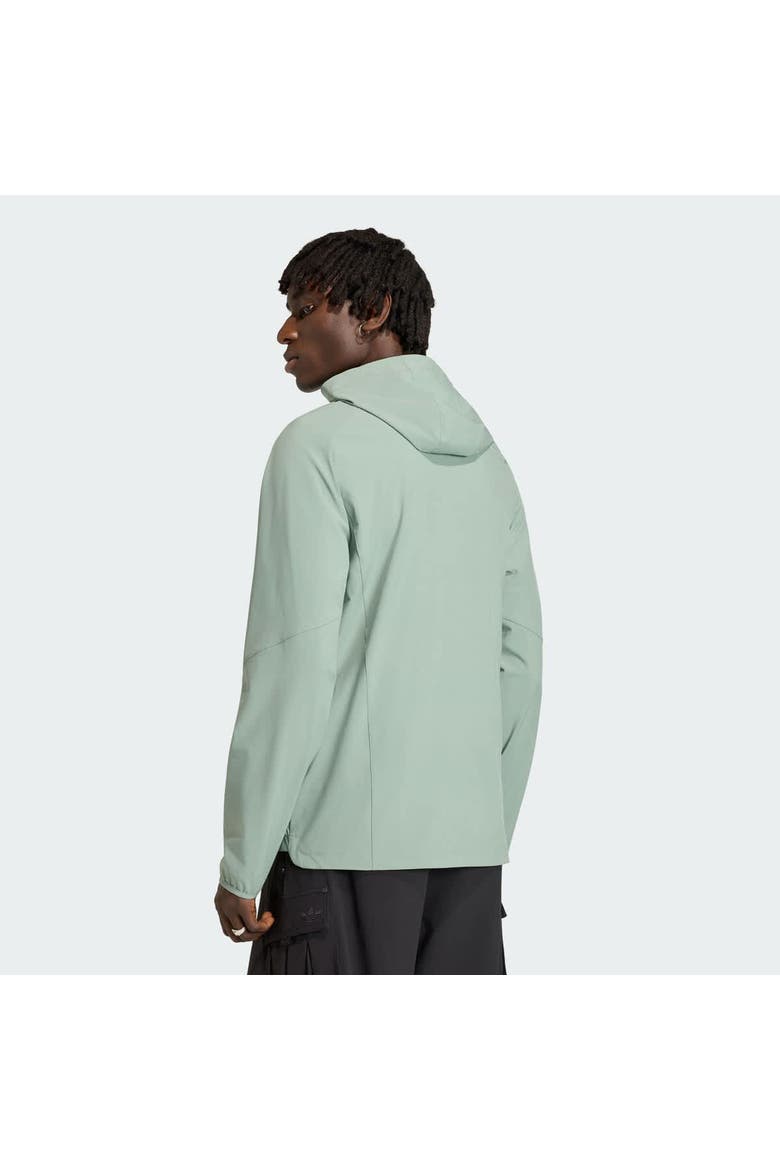 Men's adidas  Light Green Portland Timbers Tiro Travel Full-Zip Hooded Windbreaker, Alternate, color, Light Green