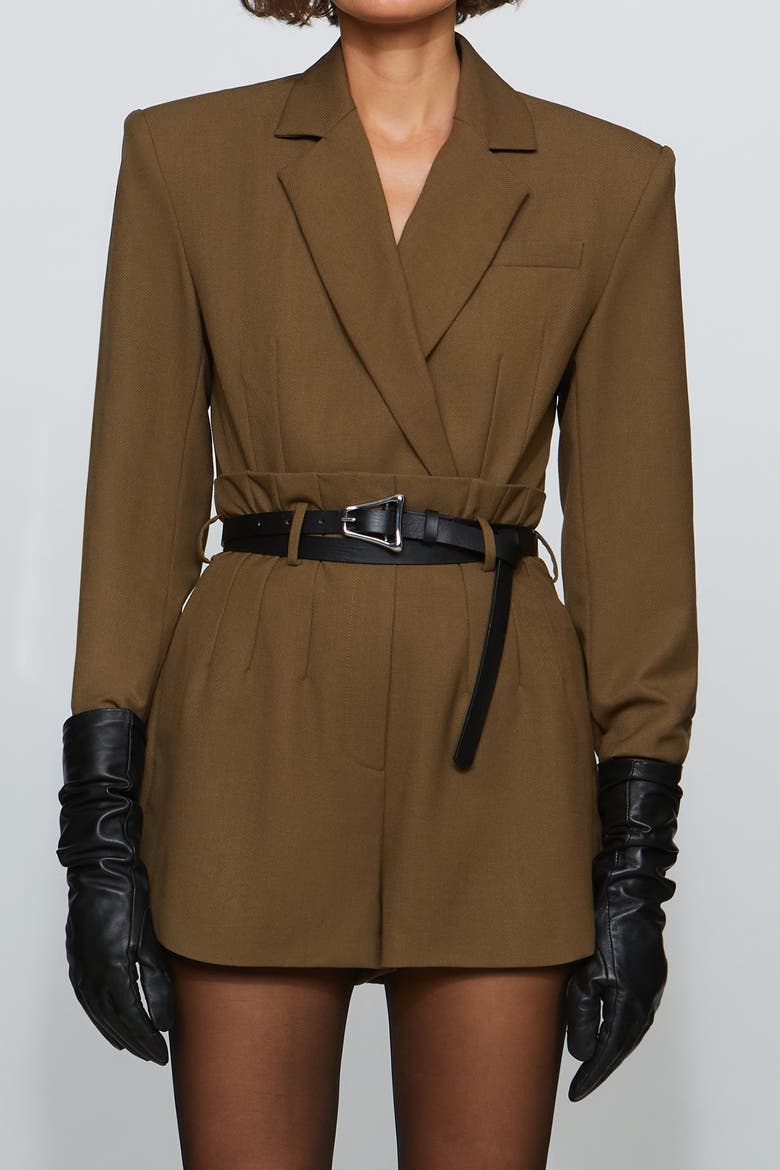 Deon Jacket Bodysuit, Alternate, color, Bronze