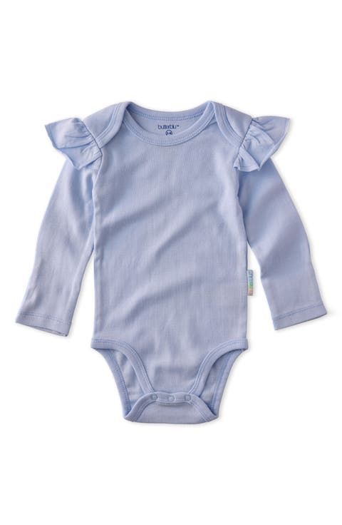 Ashley Ruffle Long Sleeve Organic Cotton Assorted 5-Pack Bodysuits (Baby)