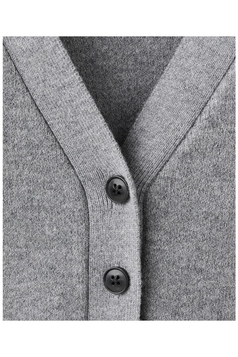 Button-Up Cardigan, Alternate, color, MEDIUM HEATHER GREY