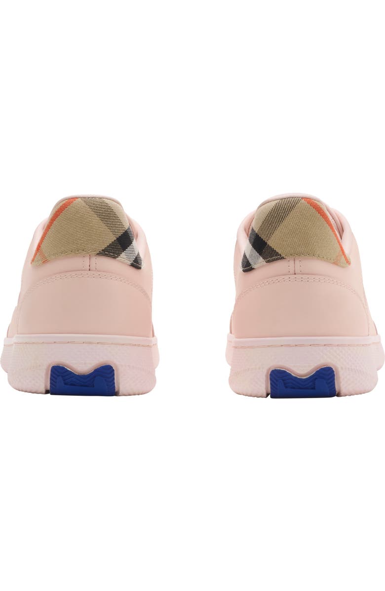 Burberry Leather and Check Terrace Sneakers, Alternate, color, Flora/Sand