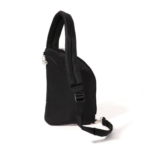 Baggallini Securtex Anti-theft Half Moon Sling In Black