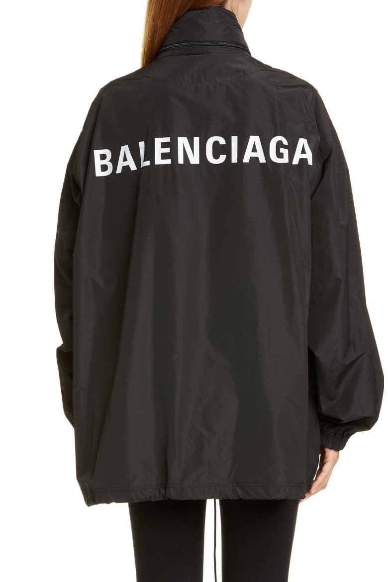 Logo Windbreaker, Alternate, color, BLACK