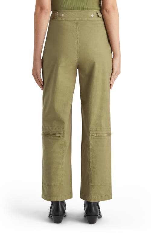 Scotch & Soda Ripstop Cargo Pants In Washed Military