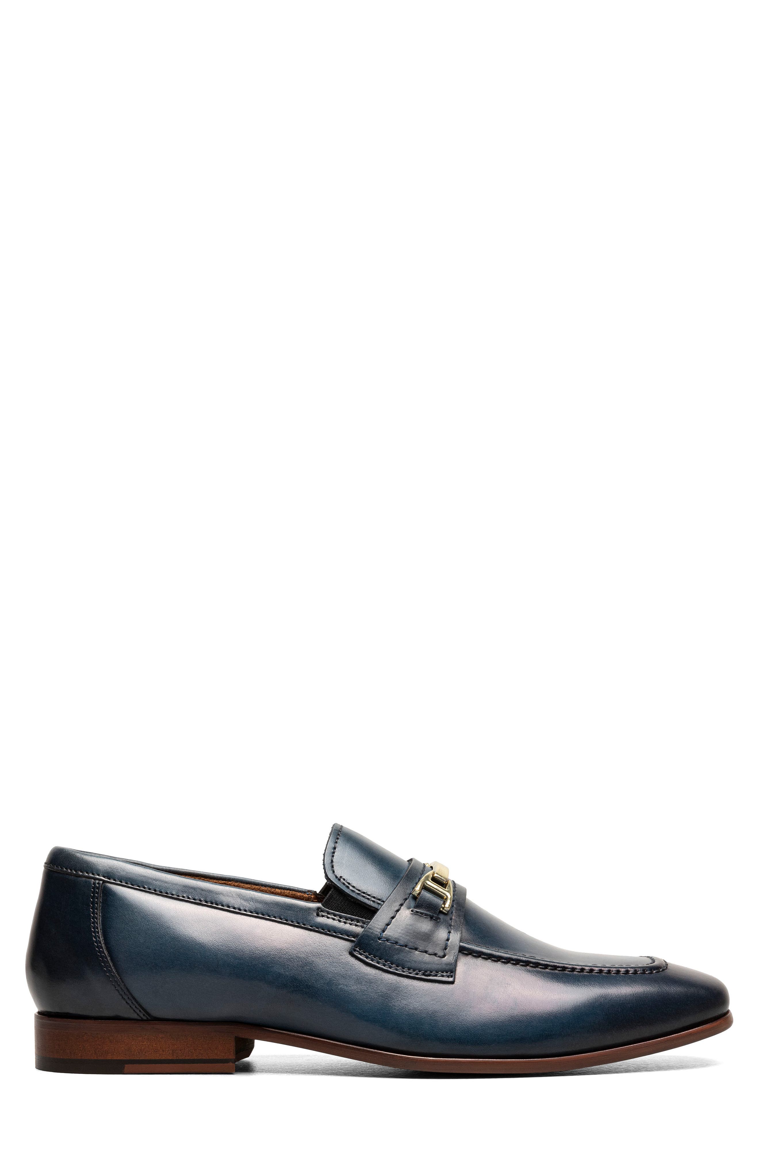 Stacy Adams Glendon Moc Toe Loafer, Alternate, color, Blue