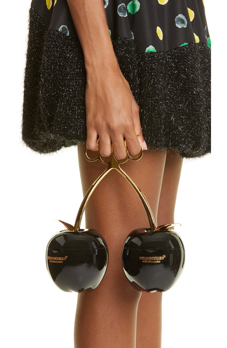 Undercover Apple Knuckle Handle Minaudi�re, Alternate, color,