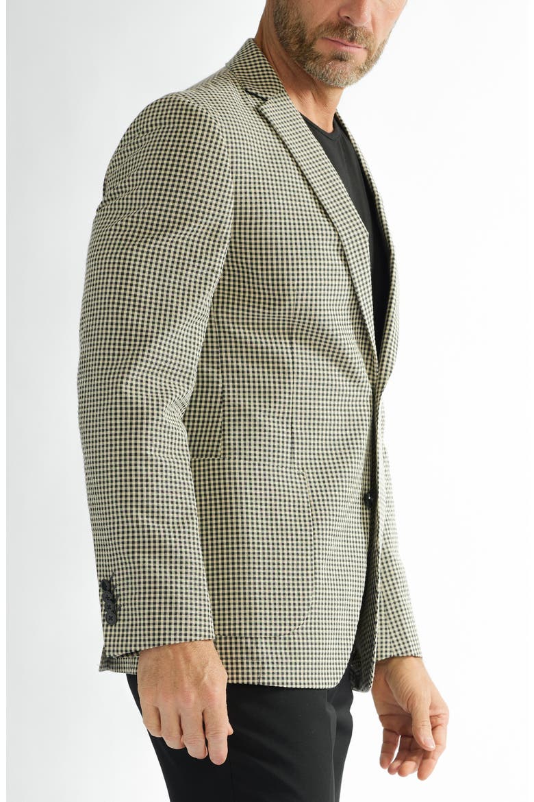 Gatona Seersucker Sport Coat, Alternate, color, BLACK/CREAM CHECK