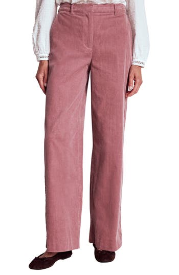 Boden Belgravia Straight Leg Corduroy Pants In Pink