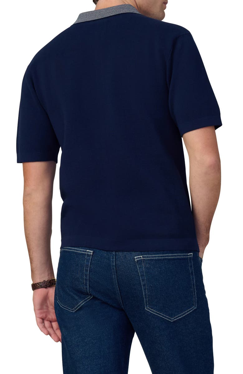 Joe's Jeans Retro Quarter Zip Polo, Alternate, color, True Navy