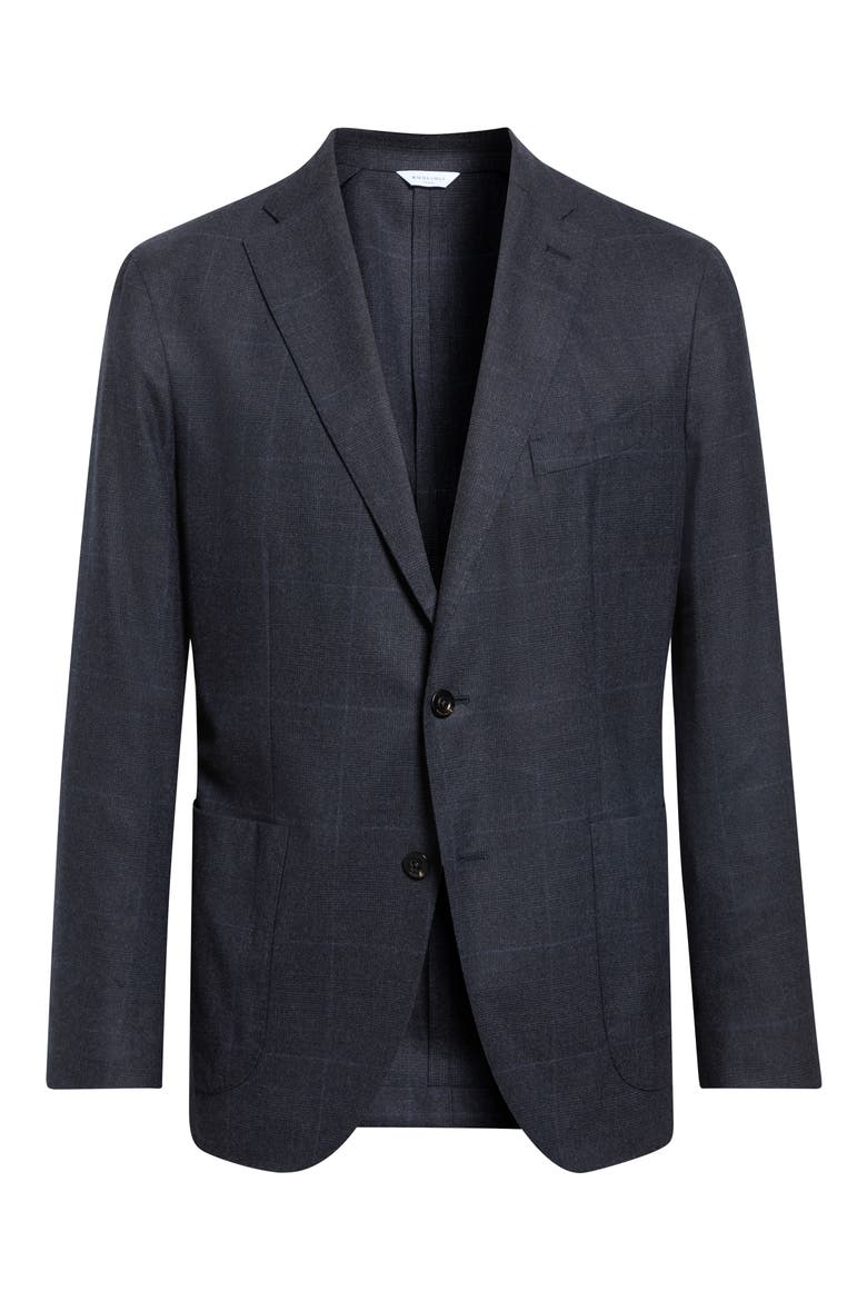 Wool Double Cloth Sport Coat, Alternate, color, NAVY