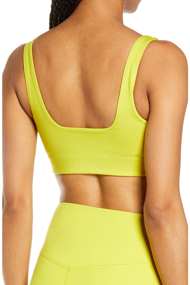 Tommy Sports Bra, Alternate, color, CHARTREUSE