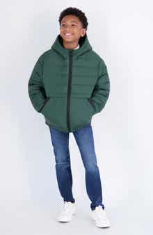 Kids' Quilted Hooded Jacket
