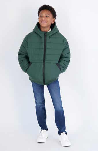 Kids' Quilted Hooded Jacket