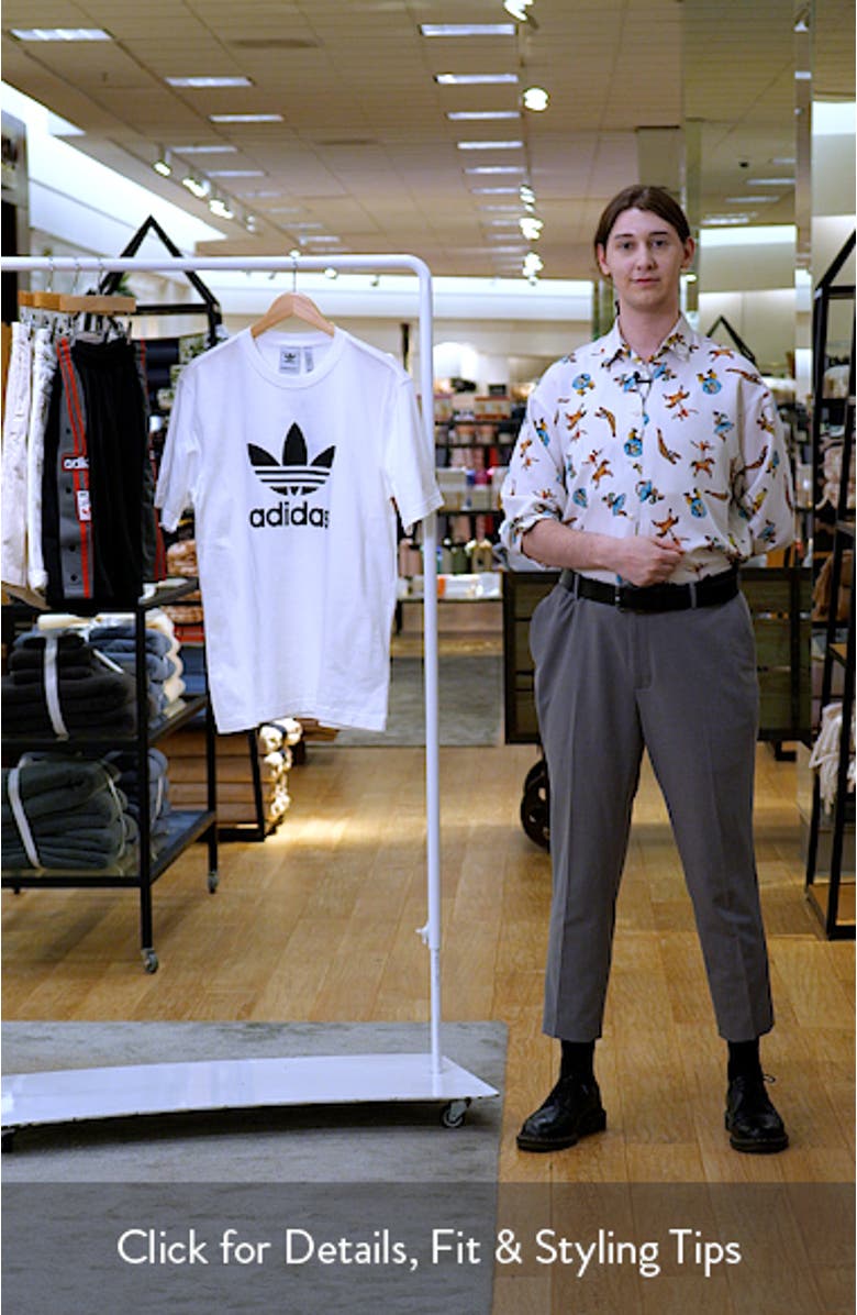 Adicolor Trefoil Cotton Graphic T-Shirt, sales video thumbnail