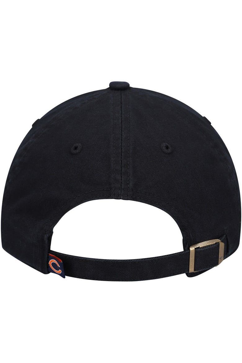 Women's '47 Black Chicago Bears Shimmer Text Clean Up Adjustable Hat, Alternate, color, Black