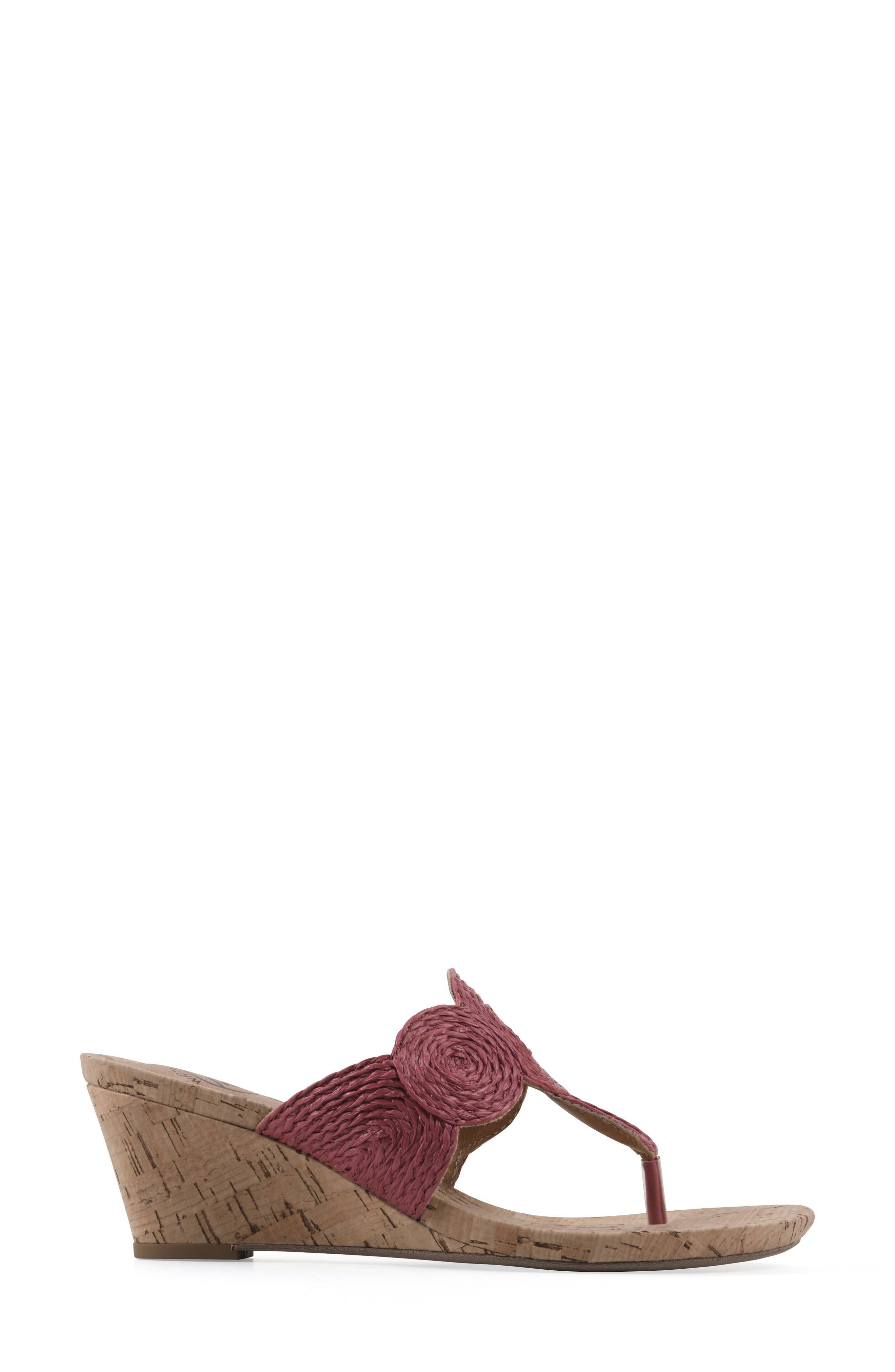 Affogato Wedge Sandal, Alternate, color, RASPBERRY/ SMOOTH