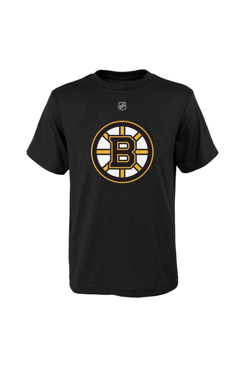 Youth David Pastrnak Black Boston Bruins Player Name & Number T-Shirt, Alternate, color, Black