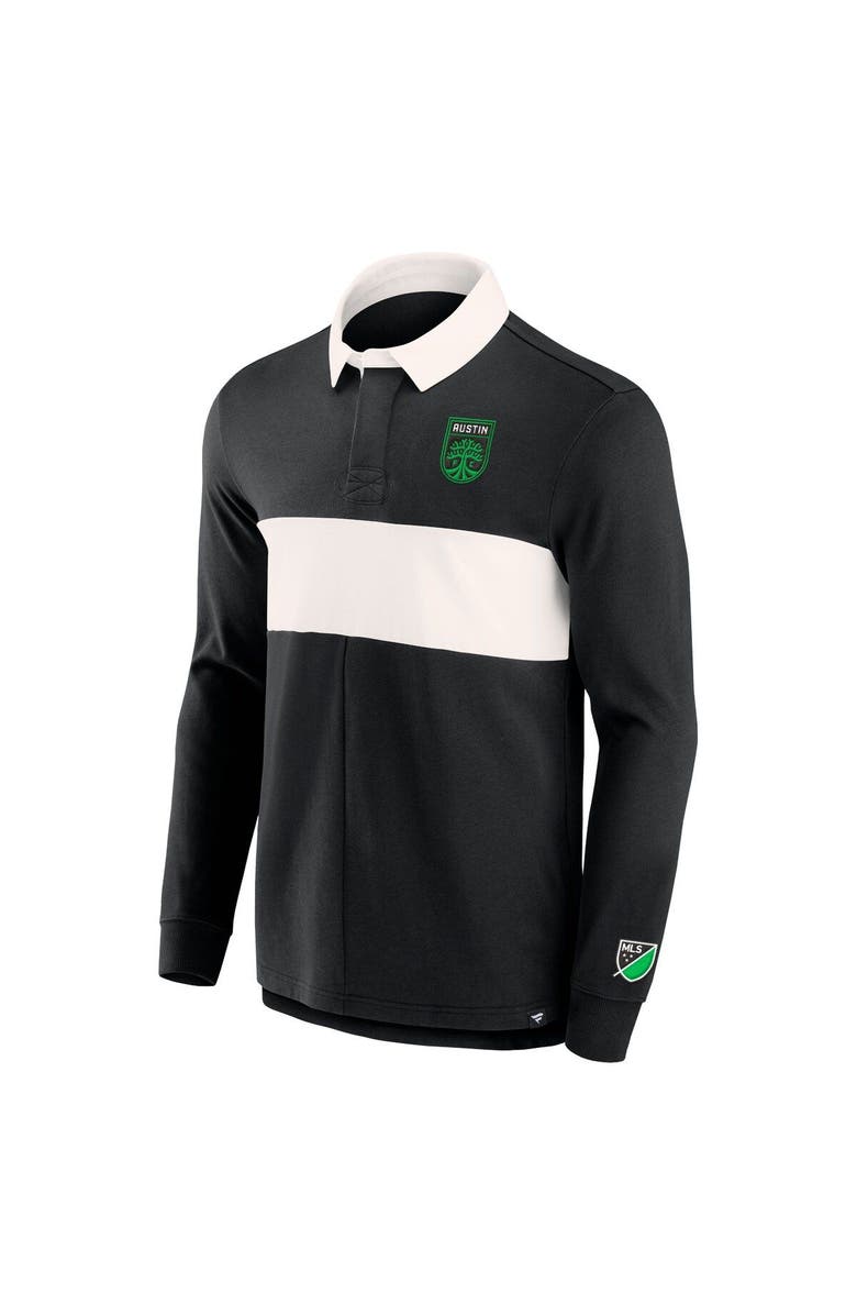 FANATICS Men's Fanatics Branded Black Austin FC Penalty Kick Long Sleeve Polo, Alternate, color, Black