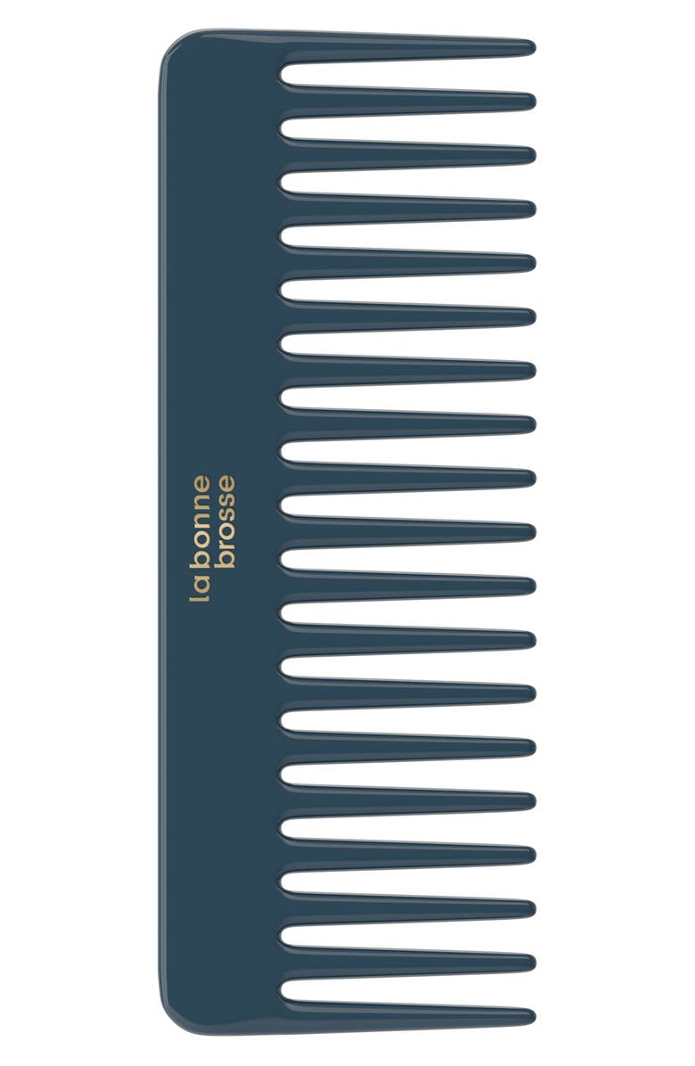 La Bonne Brosse The Large Detangling Comb, Main, color, Ink Blue