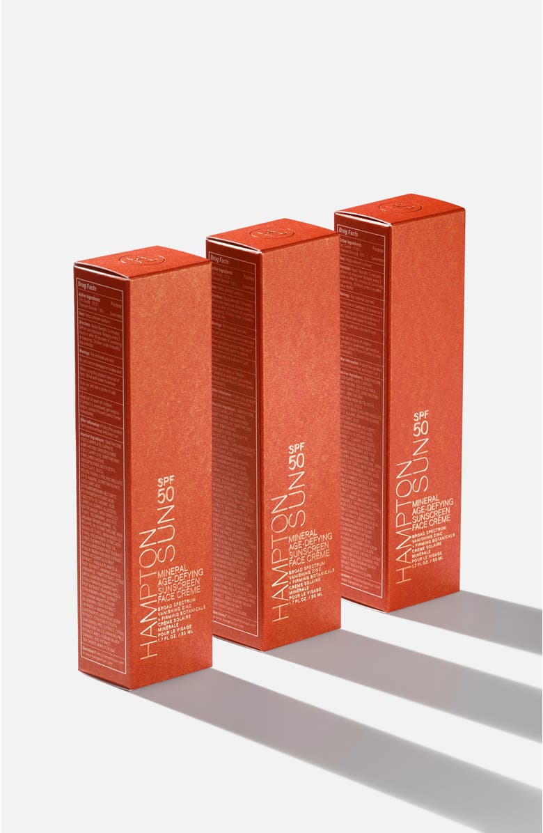 Hampton Sun Age-Defying SPF 50 Mineral Face Crème, Alternate, color, NO COLOR